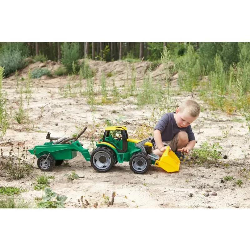 Tractor Lena GIGA TRUCKS ZL-02123 with shovel & trailer