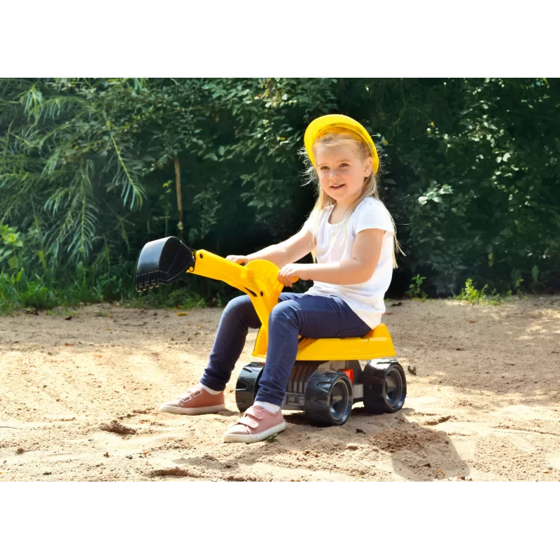 Ride-on Excavator Lena GIGA TRUCKS Excavator PRO 4 Wheels Plastic Steel