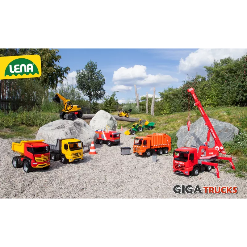Ride-on Excavator Lena GIGA TRUCKS Excavator PRO 4 Wheels Plastic Steel