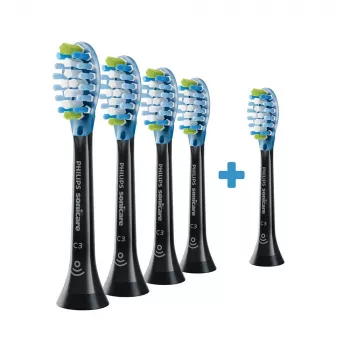 Philips Premium Plaque Defence HX9045/88 4+1 pack brush heads 5 pcs Black