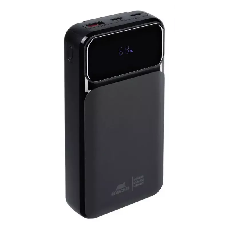 Portable Power Bank Rivacase VA2221 — 20000 mAh LiPo, PD 3.0 & QC 3.0, 3 ports (1×A, 2×C), 22.5 W output