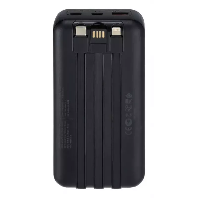 Portable Power Bank Rivacase VA2221 — 20000 mAh LiPo, PD 3.0 & QC 3.0, 3 ports (1×A, 2×C), 22.5 W output