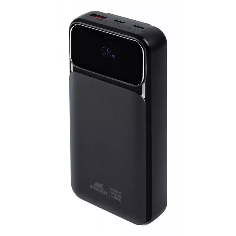 Portable Power Bank Rivacase VA2221 — 20000 mAh LiPo, PD 3.0 & QC 3.0, 3 ports (1×A, 2×C), 22.5 W output