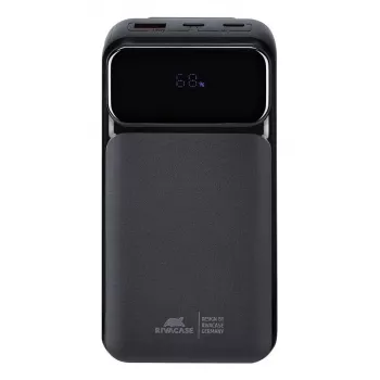 Portable Power Bank Rivacase VA2221 — 20000 mAh LiPo, PD 3.0 & QC 3.0, 3 ports (1×A, 2×C), 22.5 W output