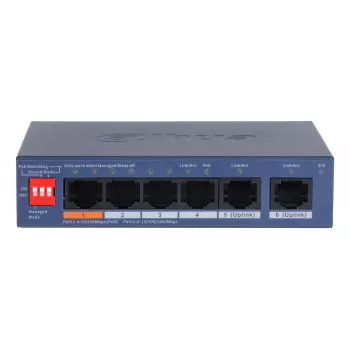 Dahua Technology CS4006-4ET2GT-60 network switch Managed L2 Gigabit Ethernet (10/100/1000) Power over Ethernet (PoE) Blue