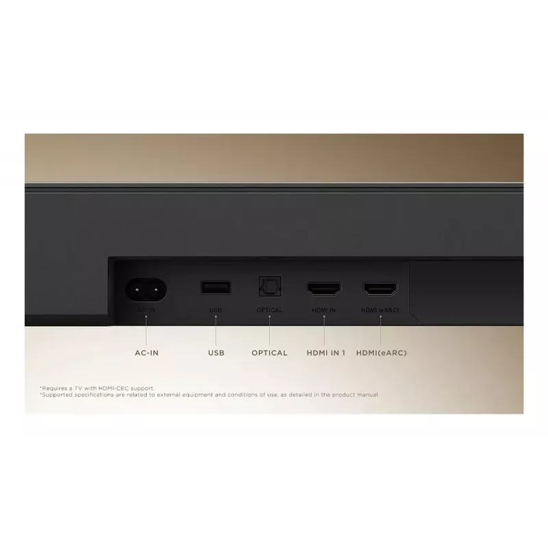 Soundbar TCL Q Q65H 5.1ch home theater, 580 W RMS, wireless active subwoofer 100 W, Dolby Atmos/DTS-X, black