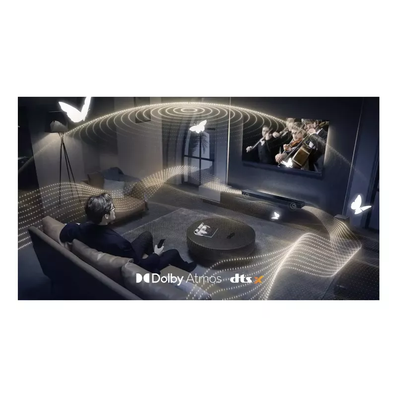 Soundbar TCL Q Q65H 5.1ch home theater, 580 W RMS, wireless active subwoofer 100 W, Dolby Atmos/DTS-X, black