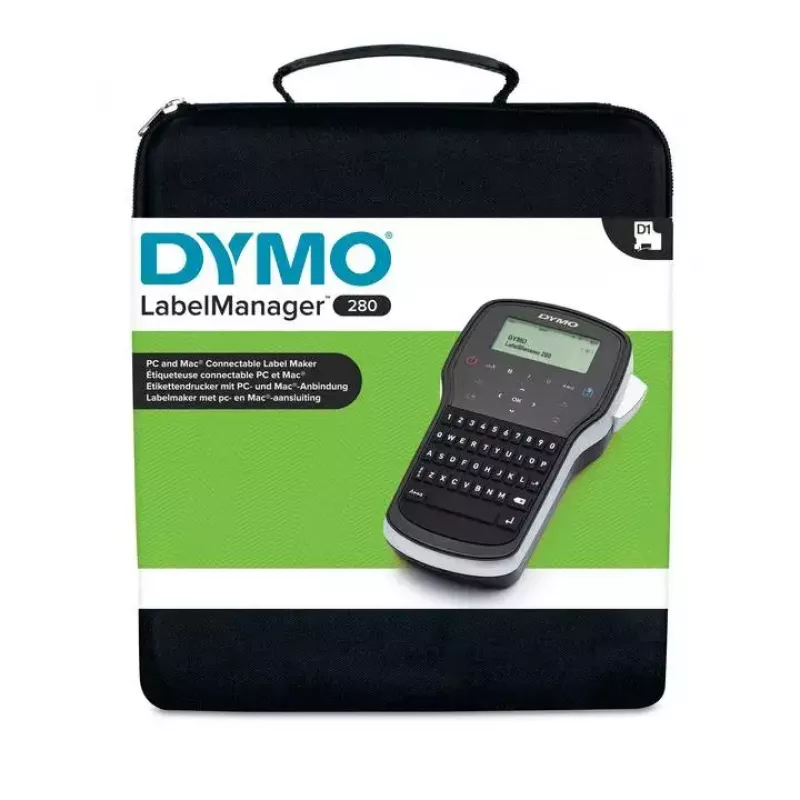 Label printer Dymo LabelManager 280 QWERTY with LCD, USB, Li‑Ion, D1 tape (max 12 mm)