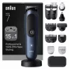 Electric shaver BRAUN All-in-One AIO7580 — cordless rechargeable, wet & dry, 120 min runtime, 21 length steps, full-body