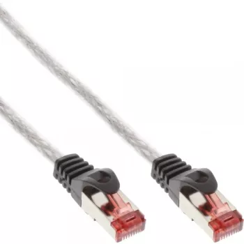 Patch cable InLine Cat6 S/FTP PiMF 250MHz RJ-45–RJ-45 PVC transparent 1.5m