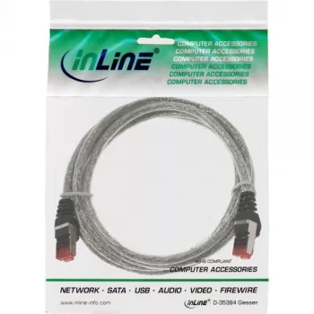 Patch cable InLine Cat6 S/FTP PiMF 250MHz RJ-45–RJ-45 PVC transparent 1.5m