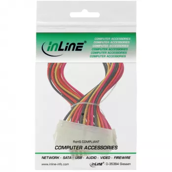 Molex PN InLine ATX mainboard cable 24‑pin male to female, 0.30 m