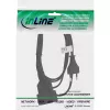 Power cable InLine 16681S — H03VVH2-F, CEE7/16 to CEE7/16, 1 m, 250 V 2.5 A, Black