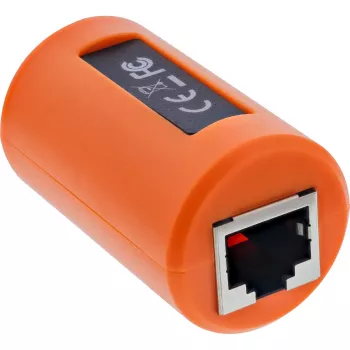 InLine Surge protection RJ45 coupling for network and POE