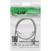 Patch cable InLine Cat.8.1 U/FTP slim, TPE halogen-free, RJ-45–RJ-45, 0.25 m, grey