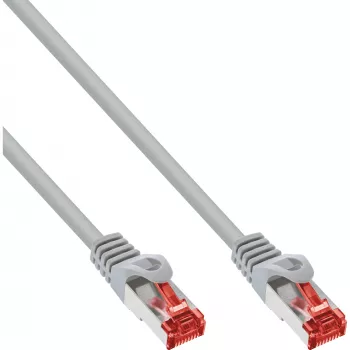 InLine Patch Cable S/FTP PiMF Cat.6 250MHz copper halogen free grey 20m
