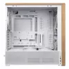 PC case Lian Li Lancool 217 Midi Tower — White & Wood, supports ATX/EATX/Micro-ITX, 2x120mm front, 1x140mm rear, 1×3.5 inch + 8×2.5 inch