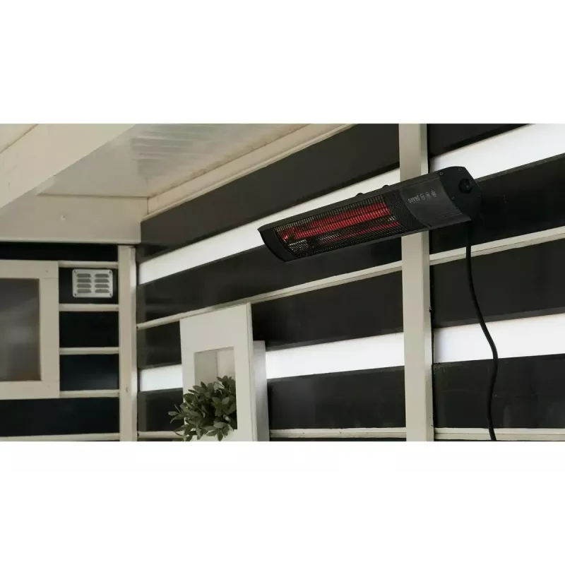 Infrared heater SUNRED RD-DARK-20, 2000 W, wall-mountable, IP55, black