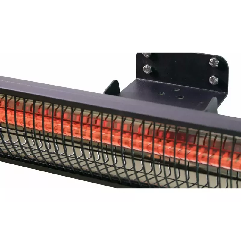 Infrared heater SUNRED RD-DARK-20, 2000 W, wall-mountable, IP55, black