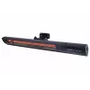 Infrared heater SUNRED RD-DARK-20, 2000 W, wall-mountable, IP55, black