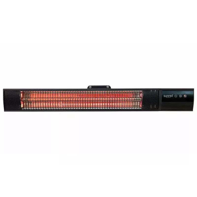 Infrared heater SUNRED RD-DARK-20, 2000 W, wall-mountable, IP55, black