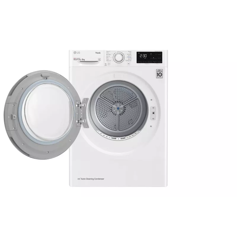 LG RH80V3AV6N tumble dryer Freestanding Front-load 8 kg White