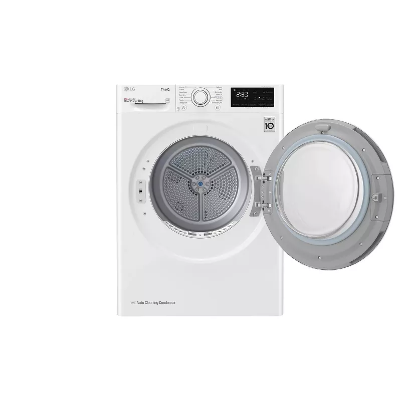 LG RH80V3AV6N tumble dryer Freestanding Front-load 8 kg White