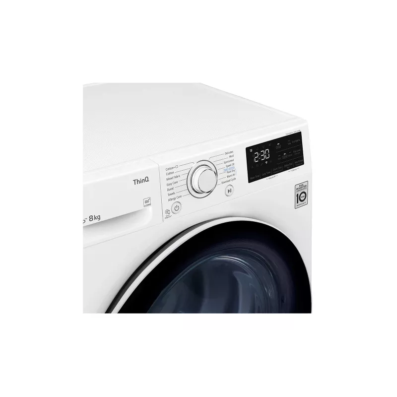 LG RH80V3AV6N tumble dryer Freestanding Front-load 8 kg White