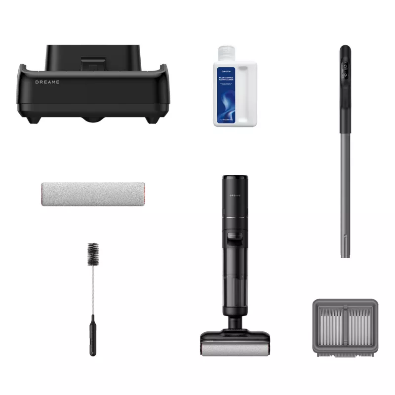 Dreame H12 Pro FlexReach, 2-in-1 stick vacuum, Bagless, Black, 0.78 L, 0.7 L, Rectangular