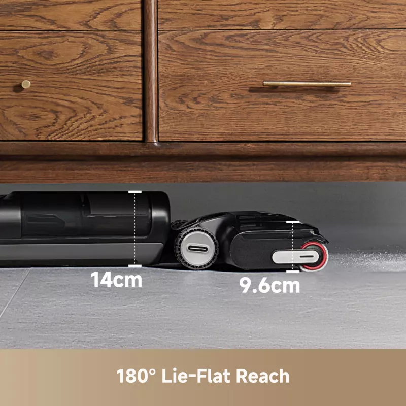 Dreame H12 Pro FlexReach, 2-in-1 stick vacuum, Bagless, Black, 0.78 L, 0.7 L, Rectangular
