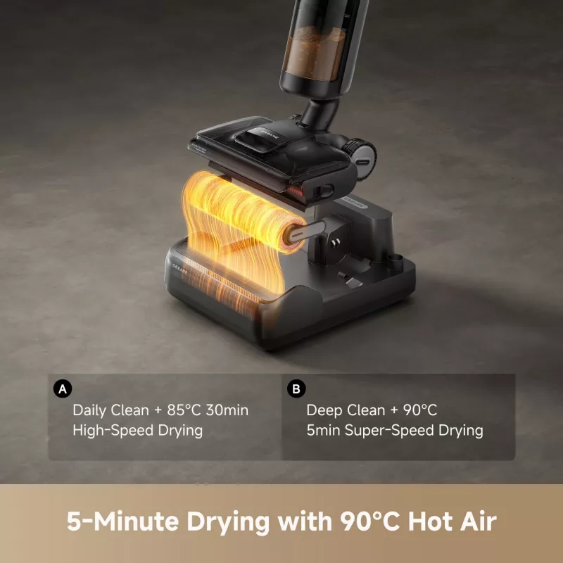 Dreame H12 Pro FlexReach, 2-in-1 stick vacuum, Bagless, Black, 0.78 L, 0.7 L, Rectangular