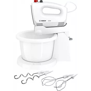 Bosch MFQ2600G hand mixer with stand bowl 375 W white