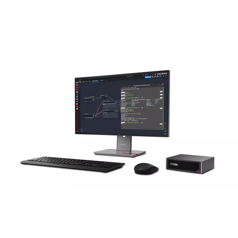 Lenovo ThinkStation PGX GB10 128 GB LPDDR5x-SDRAM 4 TB SSD DGX OS Mini Tower Mini PC Black