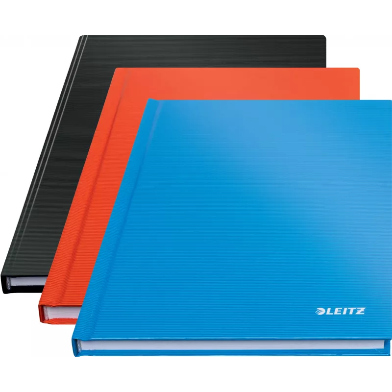 Leitz Notebook Solid Hardcover A5 Squared 90 gram 80 sheets, Monochromatic, Blue, A5, 80 sheets, Glossy, 80 g/m²