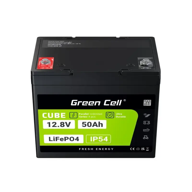 UPS battery Green Cell LFPGC12V50AH Lithium Iron Phosphate 12V 50Ah 640Wh, 75A discharge