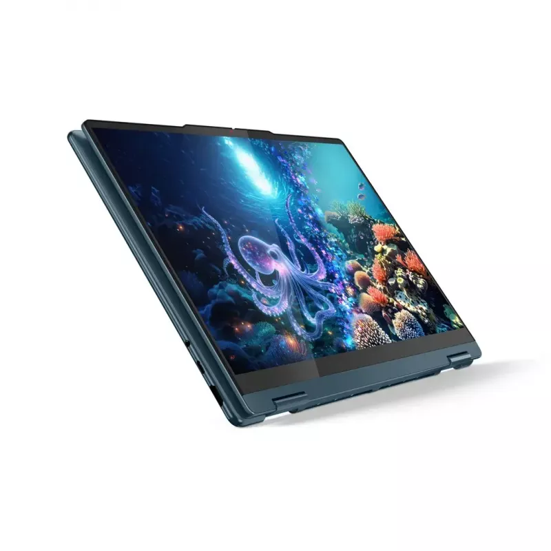 2-in-1 laptop Lenovo Yoga 7 14 inch OLED Touch, Ryzen AI 5 340, 16GB LPDDR5, 512GB SSD, Radeon 840M, 70Wh, Tidal Teal