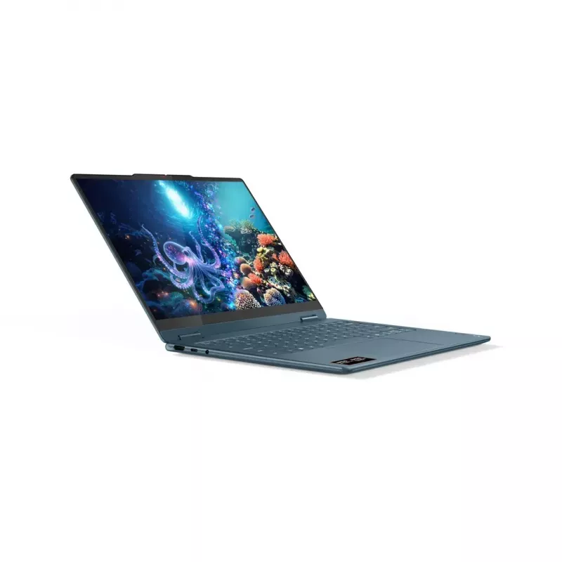 2-in-1 laptop Lenovo Yoga 7 14 inch OLED Touch, Ryzen AI 5 340, 16GB LPDDR5, 512GB SSD, Radeon 840M, 70Wh, Tidal Teal