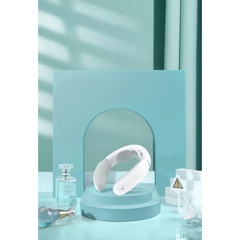 SKG 4356E - White, Combo massage, Neck, White, Silicone, Buttons, Battery