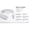 SKG 4356E - White, Combo massage, Neck, White, Silicone, Buttons, Battery