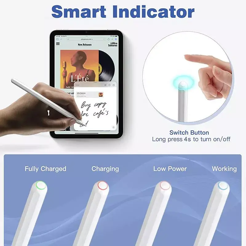 Stylus Pen eSTUFF ES68900010-BULK White 14 g for Apple Devices