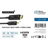 Microconnect USB3.1CHDMI10OP video cable adapter 10 m USB Type-C HDMI Black