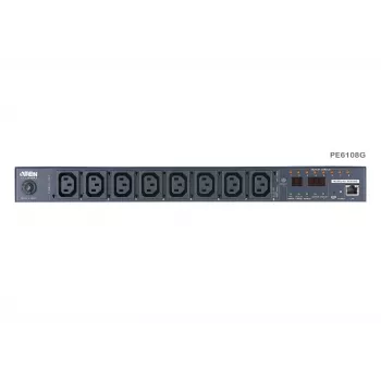 ATEN 1U 10A 8 Outlet Switched Bank Metered PDU + Free Eco PDU Manager Software