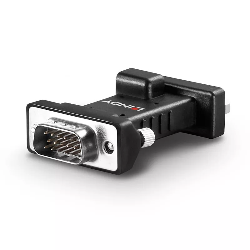Lindy VGA EDID Emulator, Black, 3840 x 2160 pixels, Metal, DC, 5 V, 48 mm
