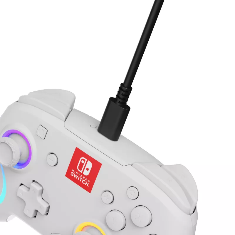PDP Afterglow Wave White USB Gamepad Analogue / Digital Nintendo Switch, Nintendo Switch Lite, Nintendo Switch OLED