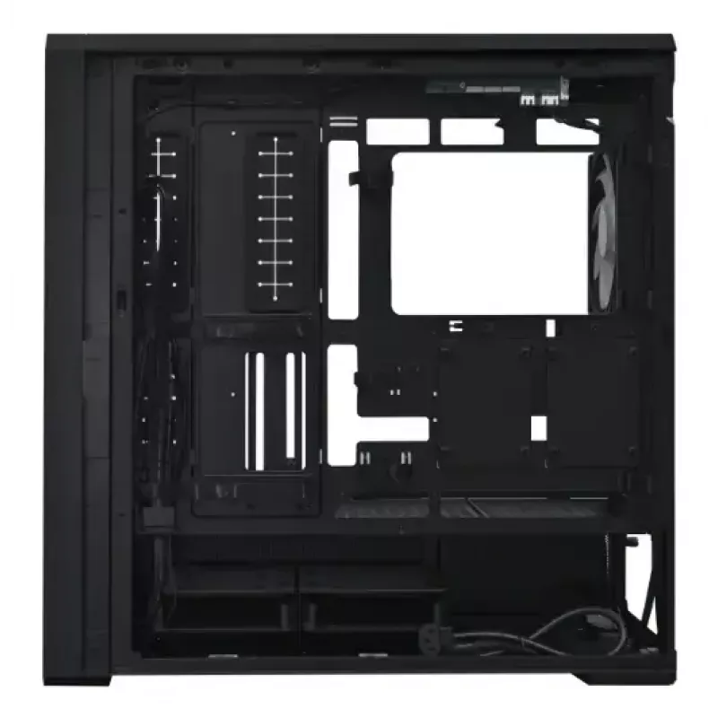 PC Case Lian Li Lancool 217 INF Midi Tower — Black, EATX/ATX/Micro‑ATX/Mini‑ITX support, 2x120mm front, 1x140mm rear, 1×3.5 inch + 8×2.5 inch, tempered glass