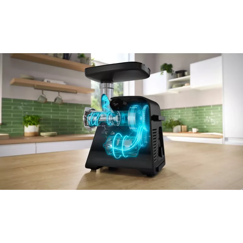 Bosch Serie 6 mincer 2100 W Black, Silver