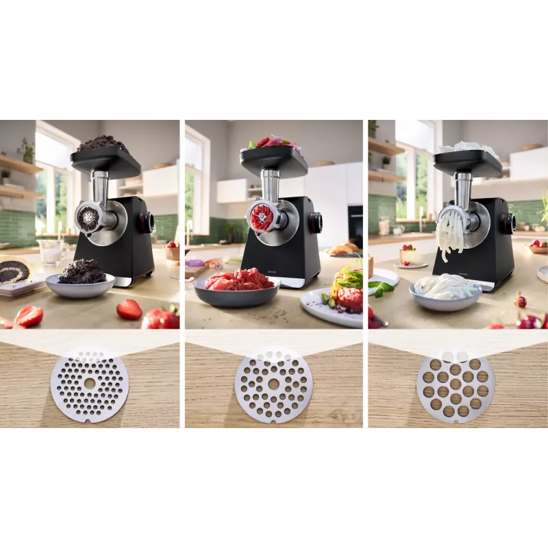 Bosch Serie 6 mincer 2100 W Black, Silver