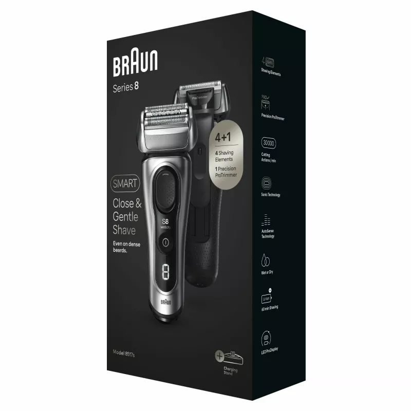 Braun Series 8 8517s electric shaver - wet & dry, silver