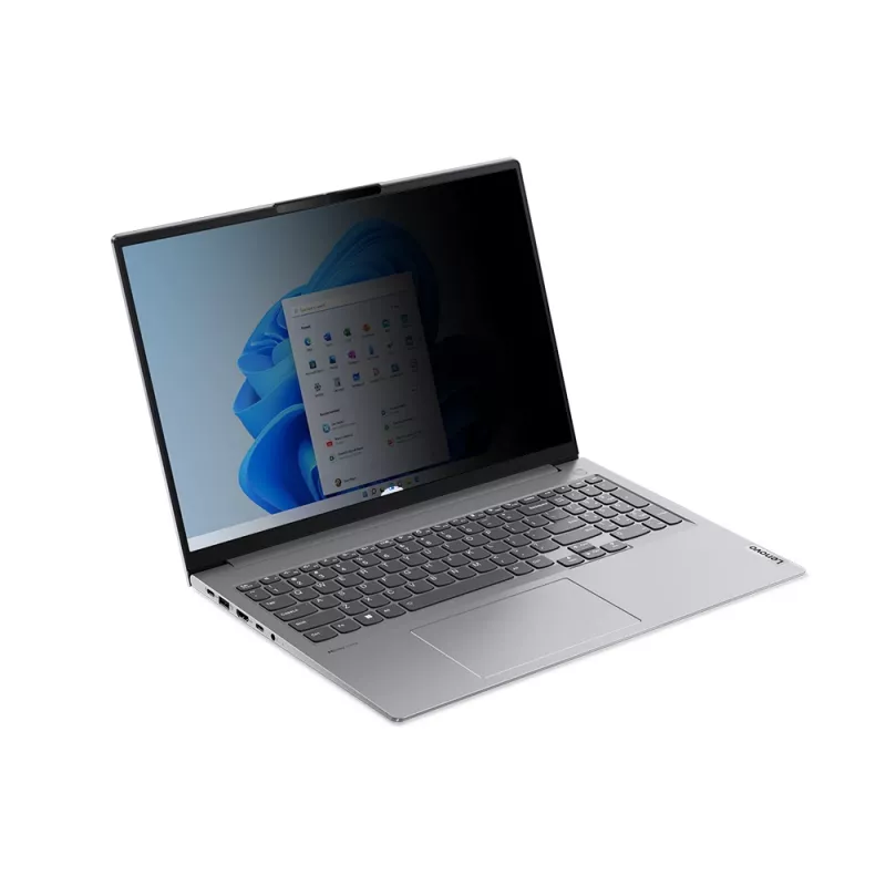 Frameless laptop privacy filter Lenovo 4XJ1U03940 for 40.6 cm (16 inch) 16:10 display, 85% light transmission, 30° viewing angle