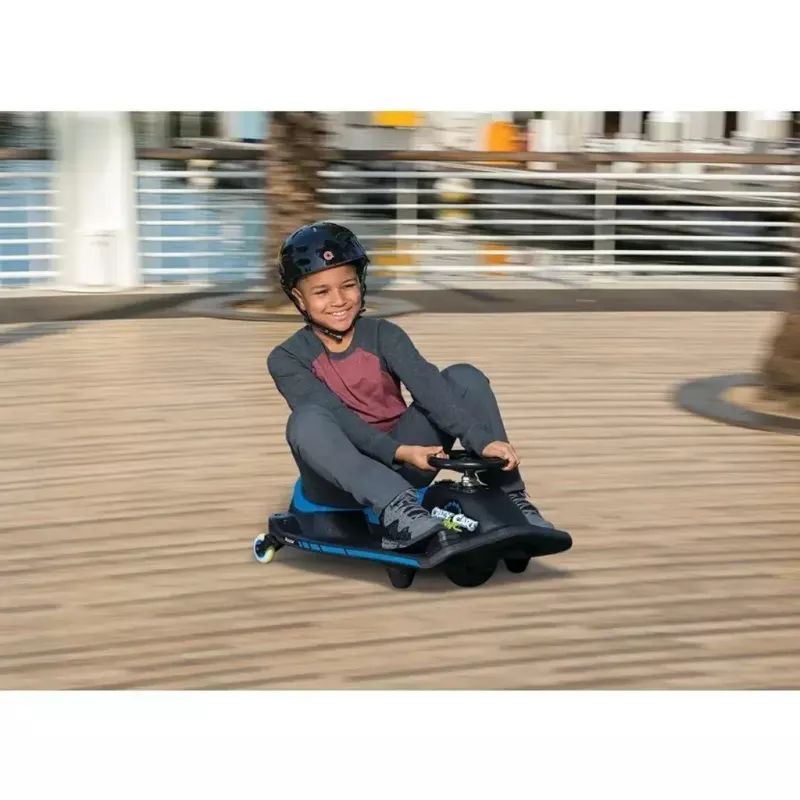 Electric Drift Kart Razor Crazy Cart Shift — Blue, 90 W motor, 12 V battery, up to 13 km/h, max user weight 54 kg